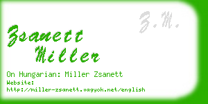 zsanett miller business card